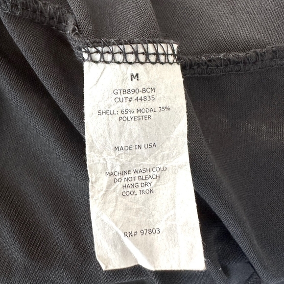 Women’s Top GREEN ENVELOPE Gray Ruffled One Shoulder Shirt Top Loose Fit Blouse - Picture 6 of 6